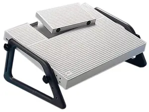 WEDO Repose-pieds Relax, ajustable en hauteur, gris clair