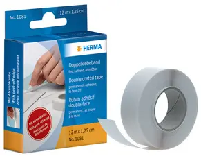 HERMA ruban-adhésif double face, 12,5 mm x 50 m, blanc