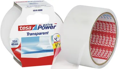 tesa Ruban toilé extra Power, 48 mm x 10 m, transparent