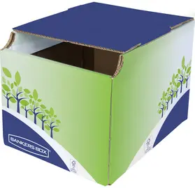 Fellowes BANKERS BOX Collecteur de recyclage, vert/bleu