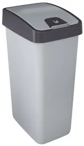 keeeper Poubelle "magne", 45 litres, argent / anthracite