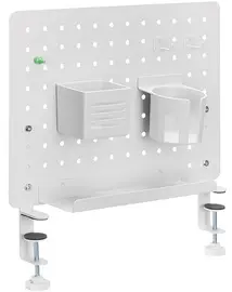 LogiLink Organiseur de bureau avec panneau perforé, blanc