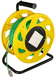 LogiLink Enrouleur de câble réseau, cat. 7, S/FTP, PUR, 60 m