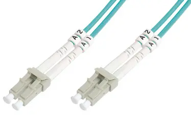 DIGITUS Câble patch à fibres optiques, OM3, fiche LC - fiche