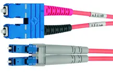 Telegärtner Câble à fibres optiques, LC-Duplex mâle - SC-