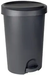 EDA Poubelle à pédale Stepy, 27 litres, PP, anthracite