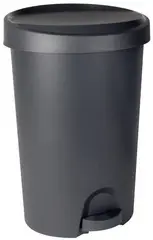 EDA Poubelle à pédale Stepy, 70 L, PP, anthracite