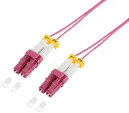 LogiLink Câble patch fibre optique, 2x LC-Duplex, OM4, 7,5 m