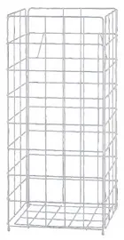 TORK Corbeille à déchets, maille métallique, 60 L, blanc