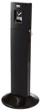 Rubbermaid Cendrier Metropolitain Smokers' Station, noir