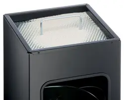 DURABLE Corbeille à papier METAL, avec cendrier, 17 litres