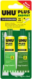 UHU Colle à 2 composants plus endfest, 33 g dans un tube