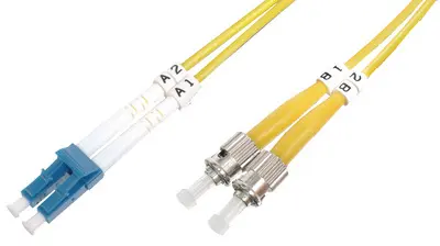 DIGITUS Câble Patch à fibres optiques, LC-Duplex - 2 x ST