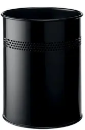 DURABLE Corbeille à papier METALLIQUE, rond, 15 litres