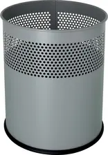helit Corbeille à papier "the dot", 15 L, gris aluminium