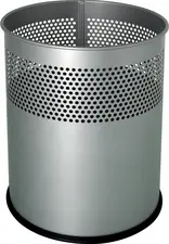 helit Corbeille à papier "the dot", 15 L, argent