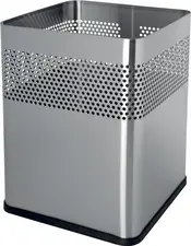 helit Corbeille à papier en acier "the dot", 18 L, argent