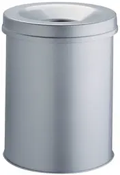 DURABLE Poubelle SAFE, rond, 30 litres, gris