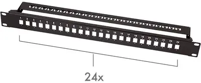 LogiLink Panneau de brassage fibres optiques 19", noir