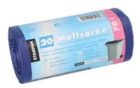 STARPAK Sac poubelle HDPE, 70 litres, bleu