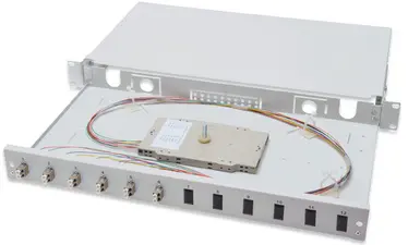 DIGITUS Boîte d'épissure 19" à fibres optiques, OM4, équipée