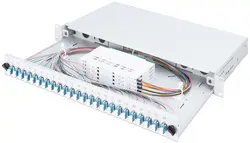 DIGITUS Boîte d'épissure à fibre optique 19", 12x LC, OS2