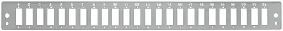 LogiLink Façade pour tiroir optique 19", 24 ports, noir