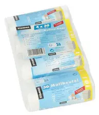 STARPAK Sac poubelle HDPE, 10 litres, transparent