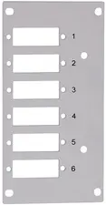LogiLink Façade pour boîte d'épissures, pour 6 ports