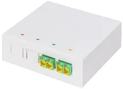 DIGITUS Boîtier FTTH, 2x LC/APC DX femelle avec obturateur