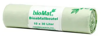 bioMAT Sac compostable, 30 litres, vert