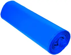 dm-folien Sac poubelle, bleu, 120 litres, LDPE, 36 microns