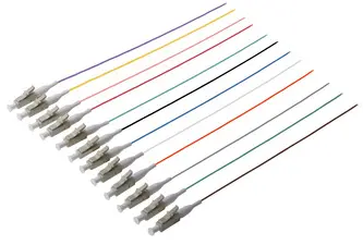 DIGITUS kit de fibres optiques pigtail, LC Simplex, OM3, 2m