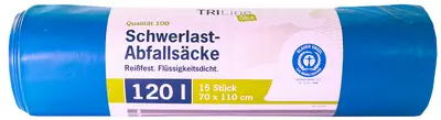 TRIline Sac poubelle renforcé, extra résistant,120 L