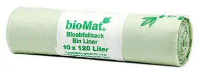 bioMAT Sac compostable, 120 litres, vert