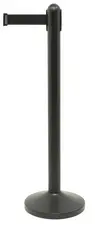 Securit Système de guidage RETRACTABLE - poteau, noir