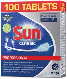 Sun Professional Pastille lave-vaisselle Classic, 100 pièces