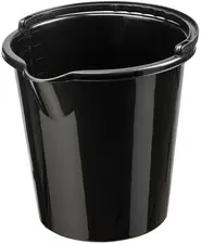 plast team Seau "VANCOUVER", rond, 10 litres, noir