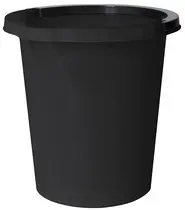 plast team Seau de nettoyage ATLANTA, 5 litres, noir
