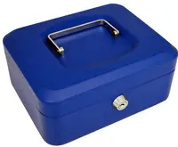 pavo Caisse à monnaie, (L)250 x (P)180 x (H)90 mm, bleu