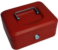 pavo Caisse à monnaie, (L)300 x (P)240 x (H)90 mm, rouge
