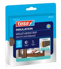tesa INSULATION Ruban de calfeutrage, profil en I, marron