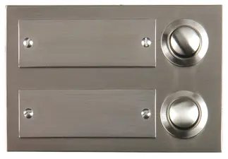 UniTEC Bouton pour sonnette, en zinc moulé, 2 boutons