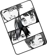 CEP Tapis de souris MANGA HEROS, noir/blanc