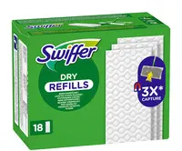 Swiffer Serpillère sèche, pack de recharge de 18