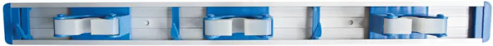 HYGOCLEAN Porte-balais ECO TRIO, glissière en plastique