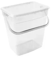 plast team Boîte à lessive, 10 litres, transparent