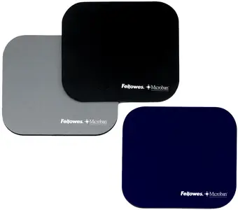 Fellowes Tapis de souris Microban, en néoprène, noir
