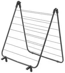 metaltex Séchoir à linge pour baignoire Nevis, noir mat