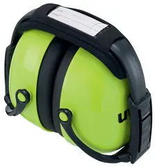 uvex Coquille anti-bruit K2, pliable, vert fluo